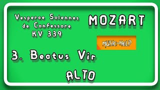 Alto  Mozart  3 Beatus Vir Vesperae Solennes de Confessore KV 339 [upl. by Alhan]