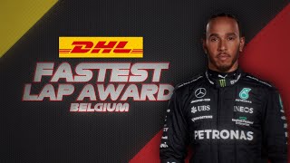 Last Lap Hamilton Scores the Fastest Lap in Spa 2023 Belgian Grand Prix  DHL [upl. by Ainevuol]