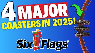 Six Flags To Announce 4 NEW MAJOR Roller Coasters [upl. by Constanta]