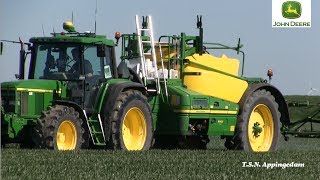 Sproeien met John Deere R962i Veldspuit Everts Finsterwolde [upl. by Rehtse]