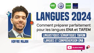 TAFEM et ENA  Langues et compréhension  Linguistique sémantique  QCM BLANC [upl. by Enaitsirk653]