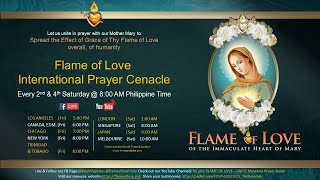 LIVE  Flame of Love International Prayer Cenacle  September 14 2024 [upl. by Nabila]