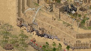 Stronghold Crusader Multiplayer  2vs2 Epic Siege w Subscribers  Deathmatch 1080pHD [upl. by Simpson]