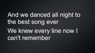 Best Song Ever Lyrics One Direction [upl. by Rowen]