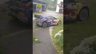 Francuski WRC vozač uletio ljudima u dvorište u Krašiću shorts [upl. by Maxia]