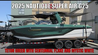 2025 Nautique Super Air G25  Teton Green with Centennial Black Metal Flake [upl. by Aracal]