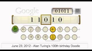 Alan Turing Google Doodle [upl. by Andras]