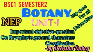 important question of bryophytes [upl. by Irwin]