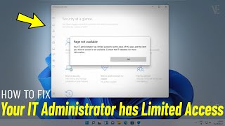 Page Not Available Your IT Administrator has Limited Access to Some Areas of this App  Fix Defender [upl. by Weixel]