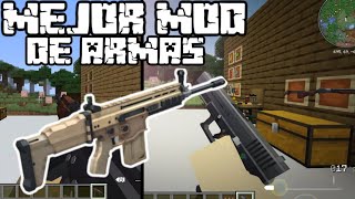 EL MEJOR MOD DE ARMAS PARA MINECRAFT 1165🔫 REVIEW [upl. by Thirion185]