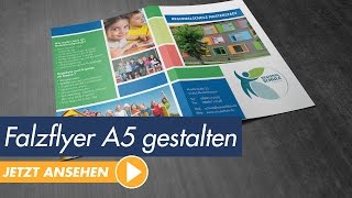 InDesign Tutorial Falzflyer mit 4 Seiten gestalten und drucken  Teil 1 [upl. by Ainel]