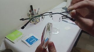 rimless glasses fitting no editing  star optical glass fitting [upl. by Britney]