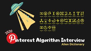 2020 Pintrest Algorithm Interview Alien Dictionary [upl. by Saimerej]