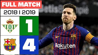 Real Betis 14 FC Barcelona  PARTIDO COMPLETO  LALIGA EA SPORTS 20182019 [upl. by Sundberg]