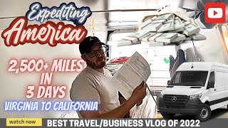 Sprinter van business 2500 miles coast to coast in 3 days How much money did I make after expenses [upl. by Nellak209]