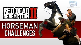 Red Dead Redemption 2  Horseman Challenge Guide [upl. by Donovan]