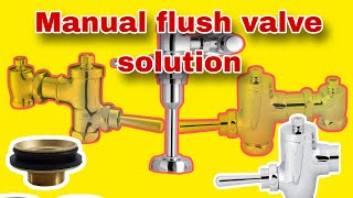 manual toilet flush valve solution [upl. by Leonard]