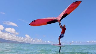 Winging on a light wind day on Maui [upl. by Acalia510]