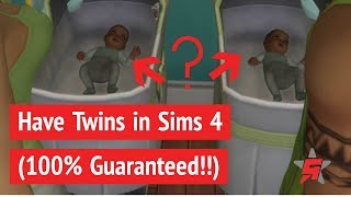 The Sims 4 How to Have Twins With Cheats and Without [upl. by Margaretta]