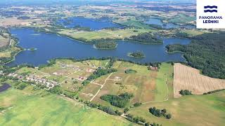 Panorama Leśniki  działki budowlane na Mazurach nad Jeziorem Kukowino [upl. by Annua3]