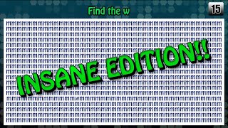 Find The Odd One Out  Number  Letter  Character Kids Game  INSANE Edition [upl. by Tybalt416]