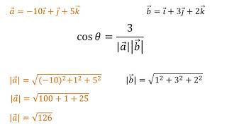 Ángulo entre dos vectores en R3  Ejemplo 1 [upl. by Caro109]
