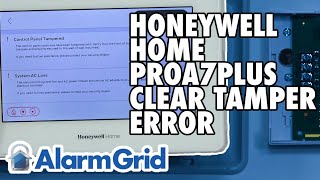 Honeywell Home PROA7PLUS Clear a Tamper Error [upl. by Thynne]