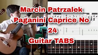 Marcin Patrzalek  Paganini Caprice No 24 Guitar Tabs [upl. by Marquez502]