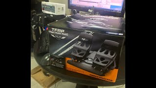 Unboxing Thrustmaster TFRP Flight Rudder Pedals for PC amp Playstation 4 [upl. by Ramah]