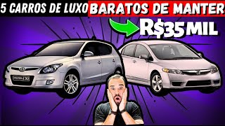 5 MELHORES CARROS completos e confortáveis até 35 mil reais [upl. by Millham]