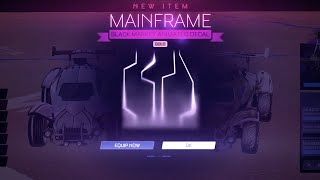 I GOT THE NEW GOLD MAINFRAME DECAL IN ROCKET LEAGUE  BEST DECAL [upl. by Nomsed]