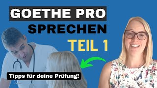 Goethe Pro Pflege Sprechen Teil 1  quotMeistere den mündlichen Teil 1quot [upl. by Mima204]