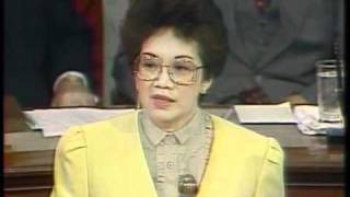 httprtvmgovph  President Corazon Aquino before the US Congress [upl. by Noyes364]