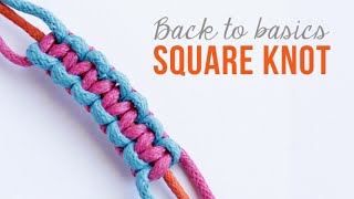 Friendship Bracelets  how to make a square knot [upl. by Sapphire]