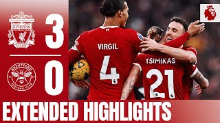 Extended Highlights Mo Salah amp Diogo Jota Goals in Anfield Win  Liverpool 30 Brentford [upl. by Ahserak394]