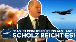 TAURUSSTREIT Kanzler platzt der Kragen quotDebatte an Lächerlichkeit nicht zu überbietenquot [upl. by Millisent]