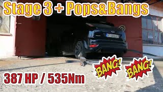 FORD FOCUS MK2 ST STAGE 3  POPSampBANGS  LAUNCH CONTROL  HARDCUT [upl. by Kahler]