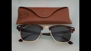 The Most Stylish RayBan Sunglasses RayBan Clubmaster RB3016 W0366 Gold Havana Tortoise Polarised [upl. by Oir556]