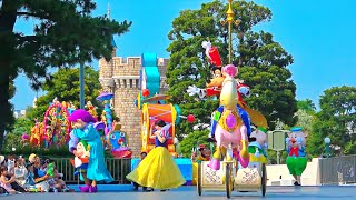 【4K】 TDL ハピネス・イズ・ヒア 2017／ Happiness is Here 2017【79 トゥモローランドテラス横座り最前】 [upl. by Ellehsram771]