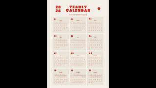 Download 2024 Printable Calendars  2024 Calendar Templates and Images 📅 Calendar 365 📅 [upl. by Katzman161]