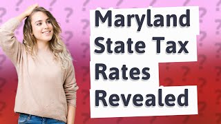 How much is MD state tax [upl. by Iggem]