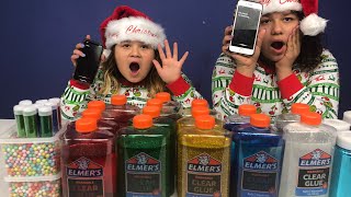 SIRI PICKS MY CHRISTMAS SLIME INGREDIENTS [upl. by Oirobil]