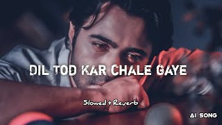 Dil Tod Kar Chali Gaye💔 Feel The Song SlowedReverb AI Song hindisadsong [upl. by Hayse]