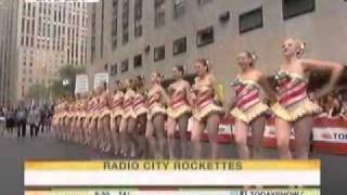 The Rockettes Perform on the Today Show August 12th 2010 [upl. by Nylde]