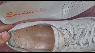 Santoni shoes how to spot original How to avoid fake Santoni sneakers [upl. by Ziladnerb478]