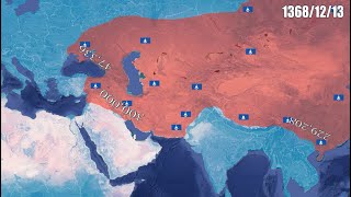 History Of Mongol Empire Every Year using Google earth  History in Urdu [upl. by Coates]