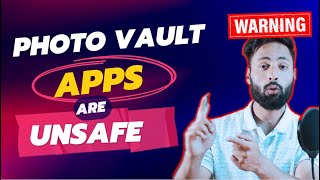 Vault Apps EXPOSED  Your Photos Are Not Safe 😥 [upl. by Aramad928]