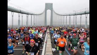 2017 NYC Marathon Time Lapse at the Verrazano Bridge [upl. by Callum]