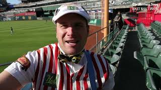 Meet the Oakland Athletics favorite vendor quotHal the Hot Dog Guyquot [upl. by Annaitat]