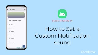 How to Set a Custom Notification sound Android 14 [upl. by Elicia]